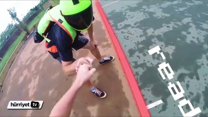 Andy ve Jean isimli iki  maceraperestin paraşütle muhteşem atlayışı