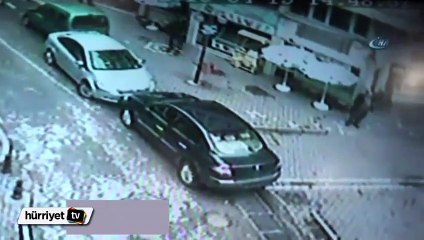 Ordu'daki otomobil hırsızlığı kamerada