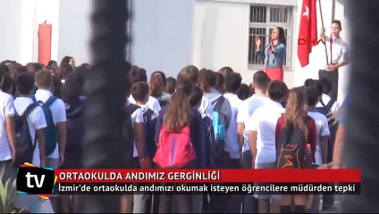 Okulda andımızı okumak isteyen öğrencilere müdürden tepki