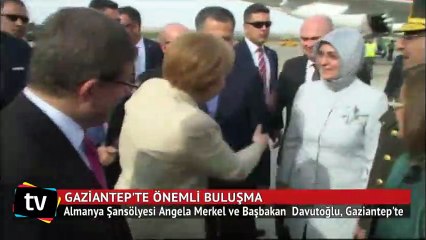 Önce Davutoğlu sonra Merkel indi