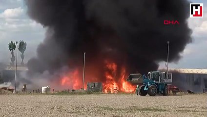 Ankara'da korkutan fabrika yangını