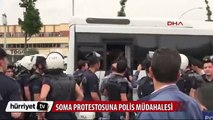 Ankara'daki Soma protestosuna polis müdahalesi