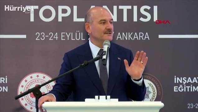 Bakan Soylu, İnşaat Emlak Birimleri Eğitim ve Koordinasyon Toplantısı'nda konuştu