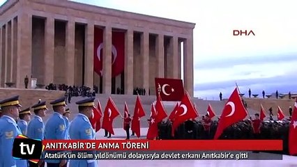 Atatürk’ün ölüm yıldönümü dolayısıyla devlet erkanı Anıtkabir'e gitti