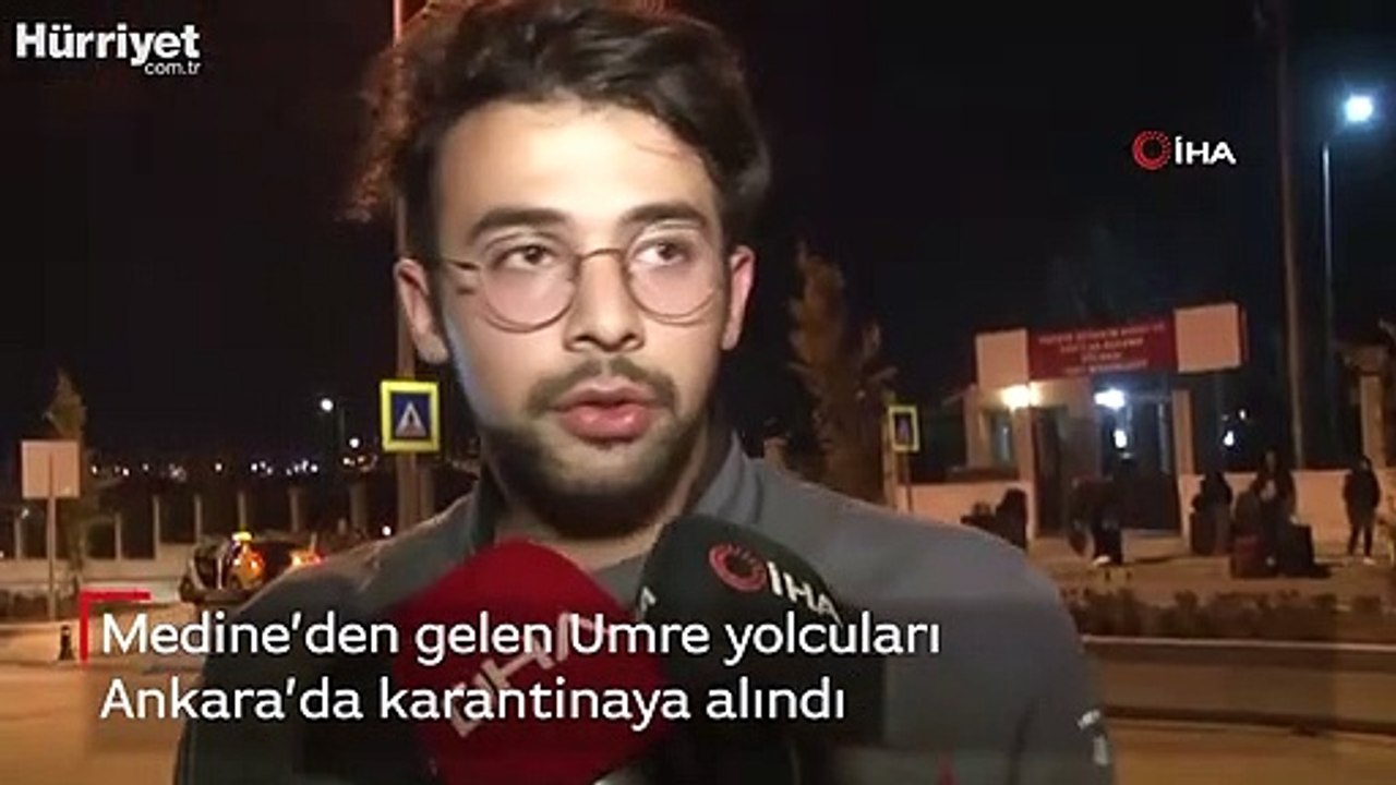 Medine’den gelen Umre yolcuları Ankara’da karan...