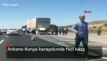 Ankara-Konya karayolunda feci kaza