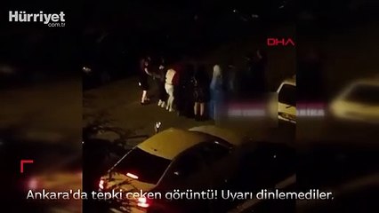 Corona Virüs tedbirlerini hiçe sayıp, yol ortasında halay çektiler