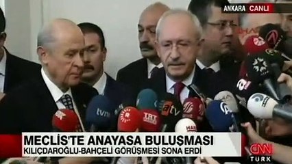 45 dakikalık görüşme sonrası iki liderden açıklama