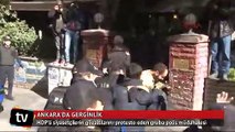 HDP'lilerin gözaltına alınmasını protesto eden gruba polis müdahale etti