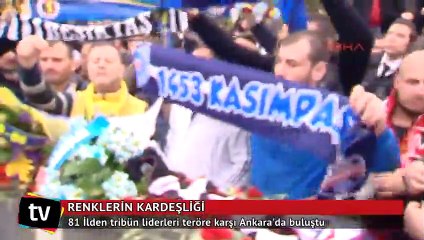 Teröre karşı tüm renkler birleşti