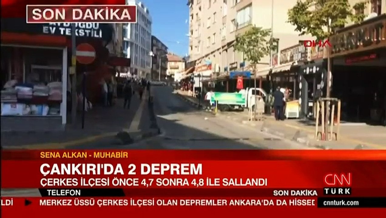 Çankırı'da peş peşe depremler