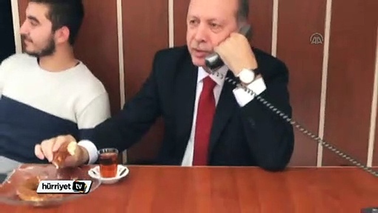 Cumhurbaşkanı Erdoğan, taksi durağını ziyaret etti