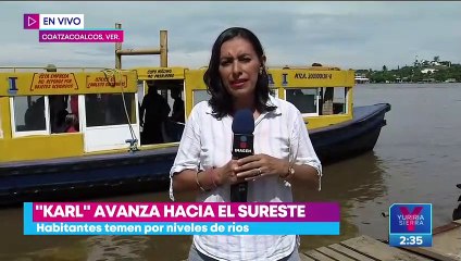 "Karl" avanza hacia el sureste; así se preparan en Coatzacoalcos