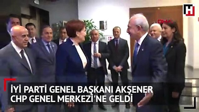 Meral Akşener CHP Genel Merkezi'ne geldi