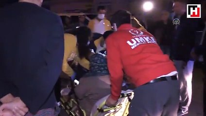 Ankara'da 8 katlı binada yangın