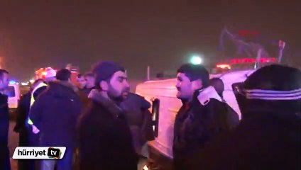 TEM'de servis minibüsü devrildi 10 yaralı