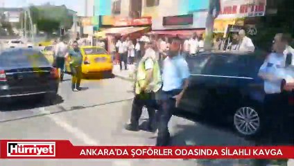 Ankara'da şoförler odasında silahlı kavga