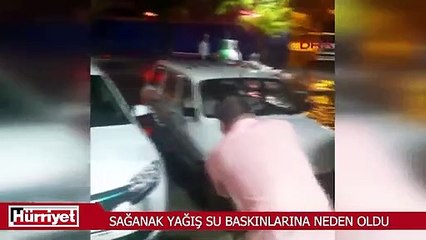 Ankara'da sağanak yağış su baskınlarına neden oldu