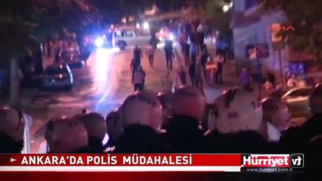 TAKSİM GEZİ PARKI PROTESTOLARINA BAŞKENTTE POLİS YİNE MÜDAHALE ETTİ