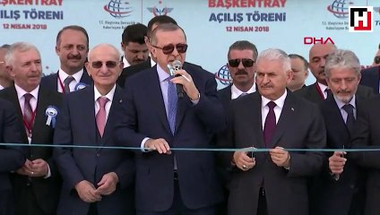 Erdoğan, Başkentray'ın 24 Nisan'a kadar ücretsiz hizmet vereceğini söyledi