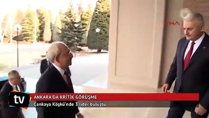 Çankaya Köşkü'nde 3 lider buluştu