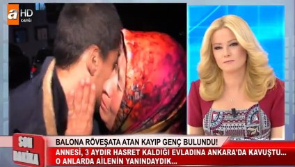 Balona rövaşata atan çocuk bulundu