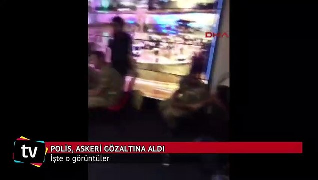 Çevik kuvveti basan askerler gözaltına alındı