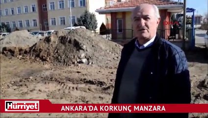 Öğrenciler fark etti! Ankara'da korkunç manzara