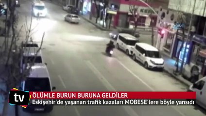 Ölümle burun buruna gelinen anlar kamerada