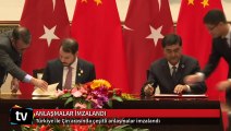 Türkiye ile Çin arasında çeşitli anlaşmalar imzalandı