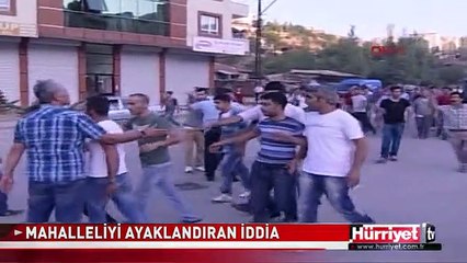 CİNSEL İSTİSMAR İDDİASI MAHALLEYİ SOKAĞA DÖKTÜ