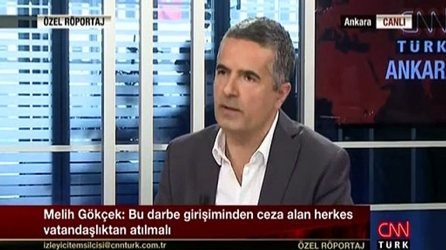 Melih Gökçek CNN Türk'te konuştu