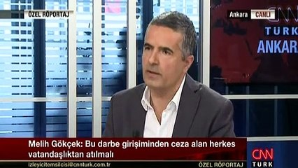 Melih Gökçek CNN Türk'te konuştu