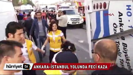 Ankara'da feci kaza: 2 ölü, 20 yaralı