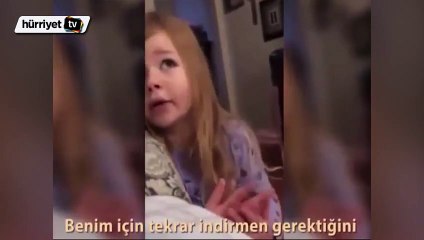 Babası ile tuvalet konusunda anlaşamayan küçük kız