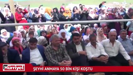 Şeyhi anmaya 50 bin kişi koştu, 1 kilometrelik sofra...