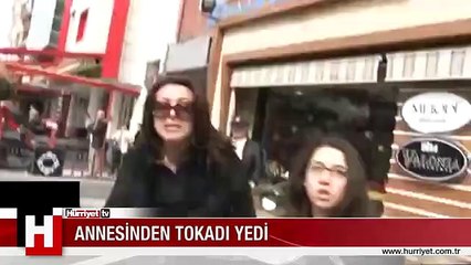 'ATATÜRK'ÜN ASKERLERİYİZ' DİYEN KIZA ANNESİNDEN TOKAT