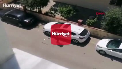Öfkesini lüks araçtan böyle çıkardı