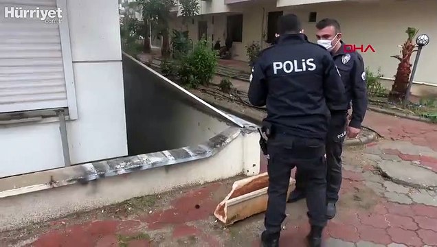 Bodrum katında yangın çıkaran şüpheli, saklanırken yakalandı