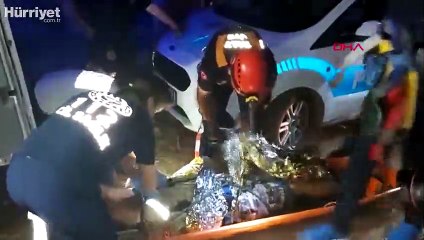 Antalya'da mağarada mahsur kalan 3 kişi kurtarıldı