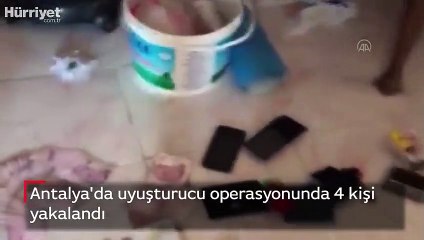 Antalya'da uyuşturucu operasyonunda 4 kişi yakalandı