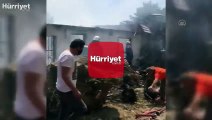 Antalya'da çıkan yangında bir ev kullanılamaz hale geldi