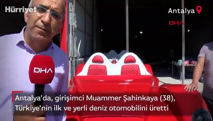 Türkiye'nin ilk ve yerli deniz otomobilini üretti