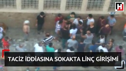 Tacizci olduğu söylenen kişiyi tekme tokat dövdüler