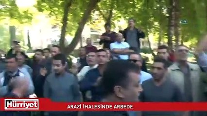 İhalede arbede! Polis silah gösterdi iddiası ortalığı karıştırdı