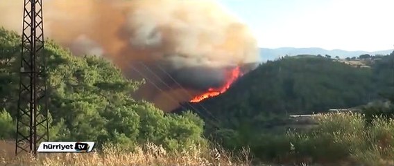 Kumluca'daki orman yangını tekrar başladı