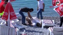 Ölüm sahilde yakaladı