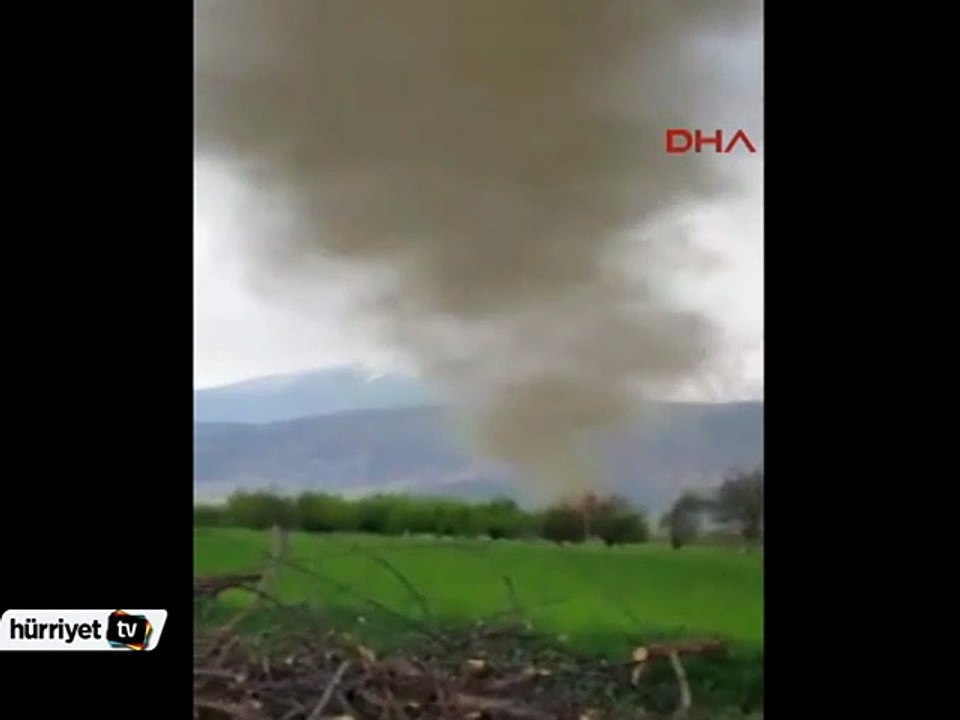 Antalya Elmalı'da dev hortum dehşete düşürdü