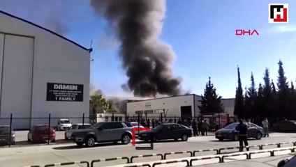 Antalya'da lüks yatların üretildiği merkezde büyük yangın