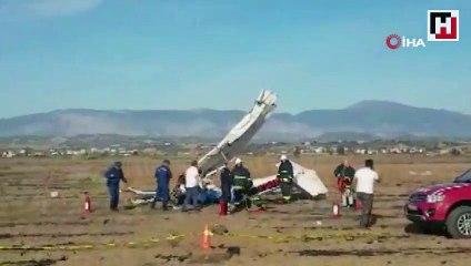 Antalya’da keşif uçağı düştü: